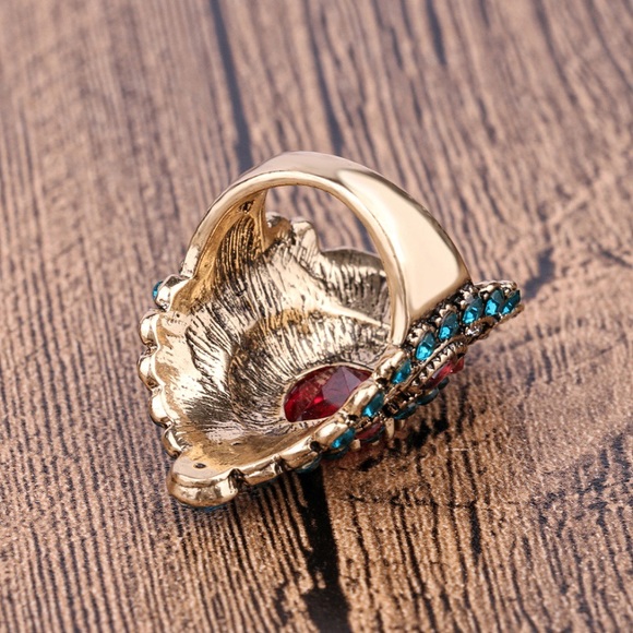 NWT Bohemian Rhinestone Statement Ring - Picture 6 of 6